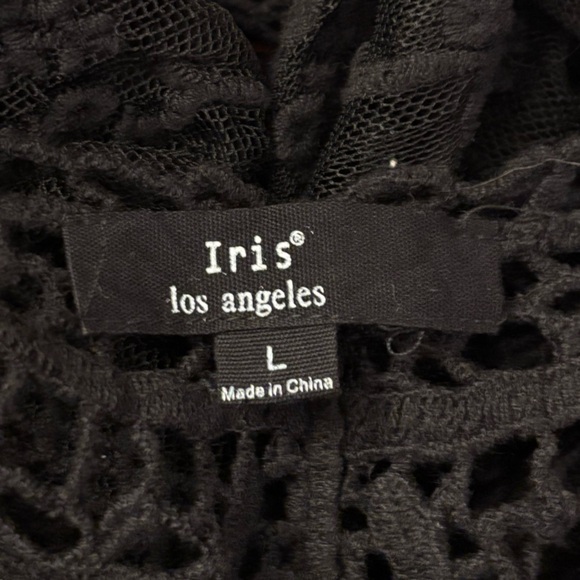 Iris Black Lace Floral Top - Picture 2 of 3